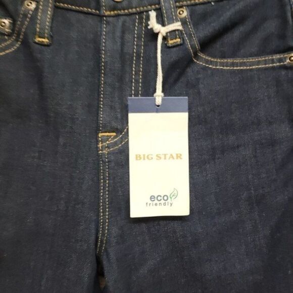 NEW Big Star Ella High Rise Skinny Jeans Blue Dark Wash Womens Stretch Size 26 - Picture 9 of 16